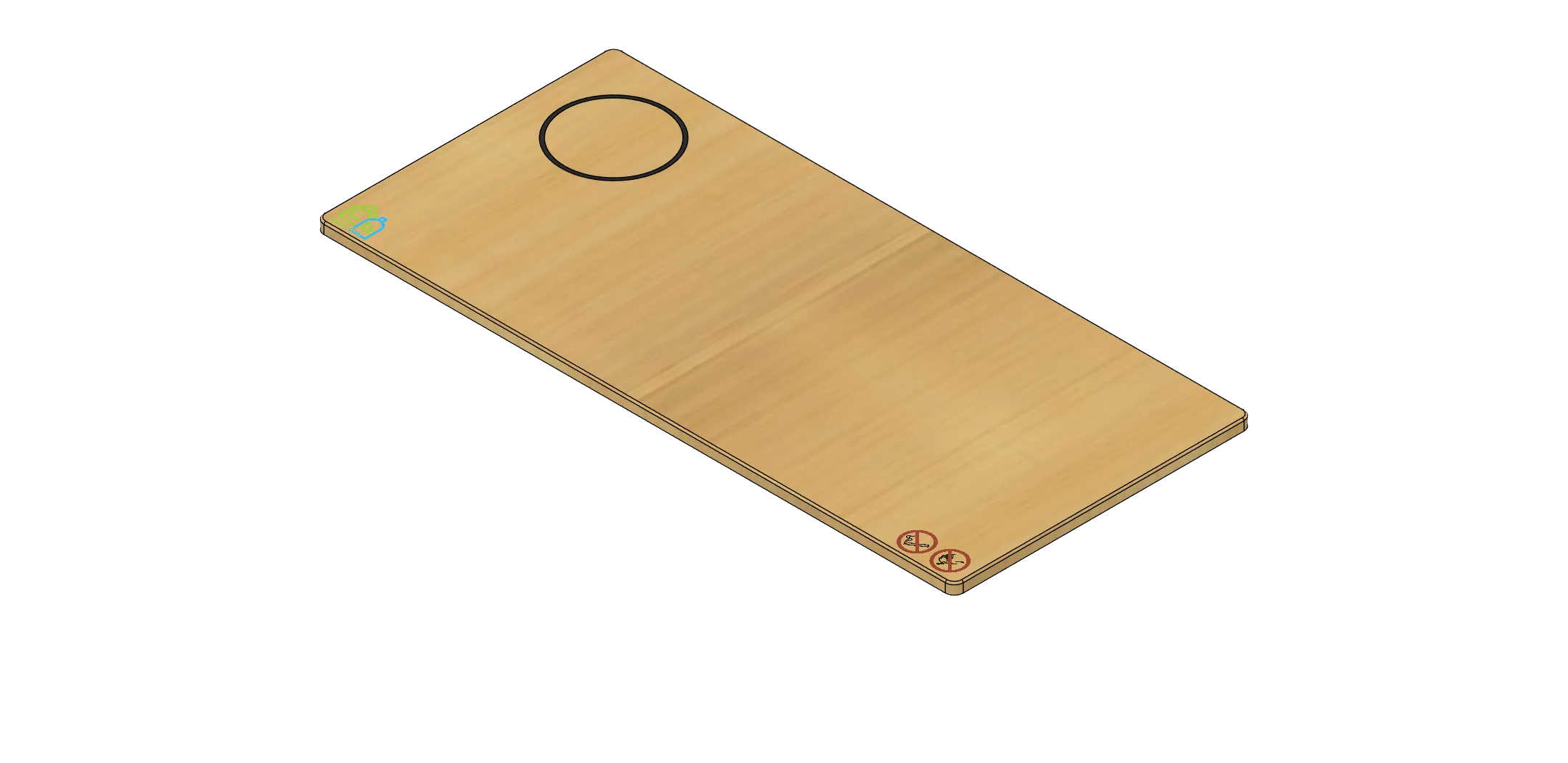 Deckplatte (Siebdruck)